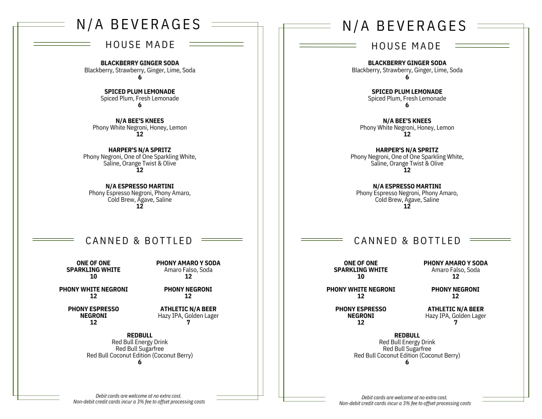 Harper's Garden Menu - Image 2